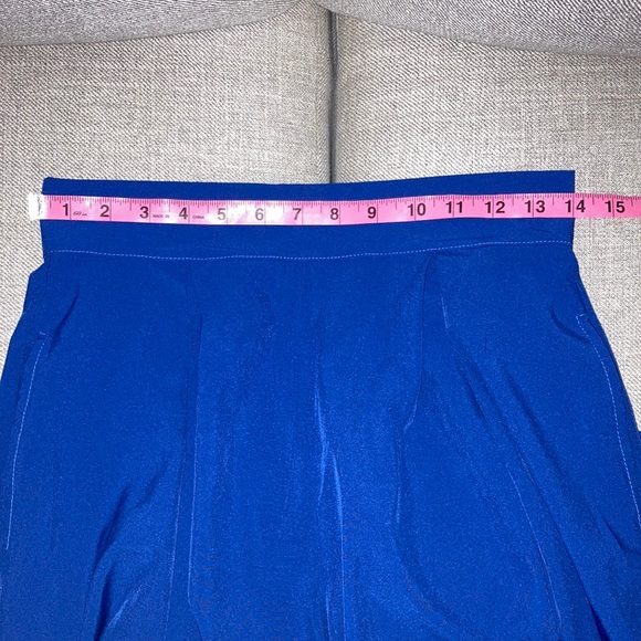 Blue Wide Leg Trousers - Picture 4 of 8